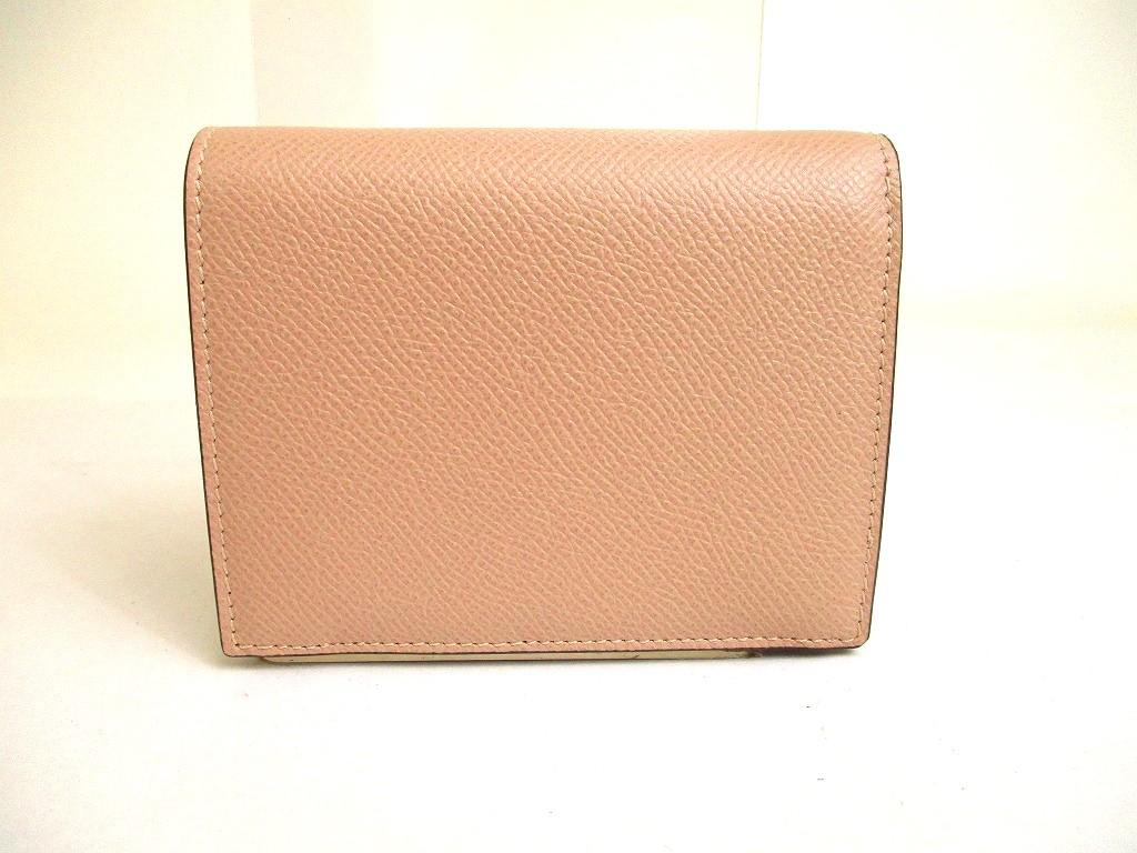 Подлинный кошелек Salvatore Ferragamo Gancini бежевого цвета из кожи золотого цвета H/W Bifold #a194, восстановленный