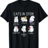 Смешная Научная Мем Коты В Stem Ученый Гик Любитель Кошек Футболка(1)