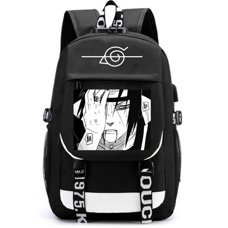 Japan cartoon comics One Piece themed printed backpack with USB port large capacity stylish backpack 0033