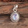 Серебряный кулон с лунным камнем, ювелирные изделия ручной работы из стерлингового серебра 925 пробы, подарки для нее, кулон с лечебным кристаллом, подарок для нее
