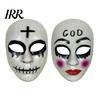 Clear Vision Halloween Face Masque Scary for Adults, Horror Realistic Cosplay Party Field of View Accessory, Creepy Full Masquerade Costume,