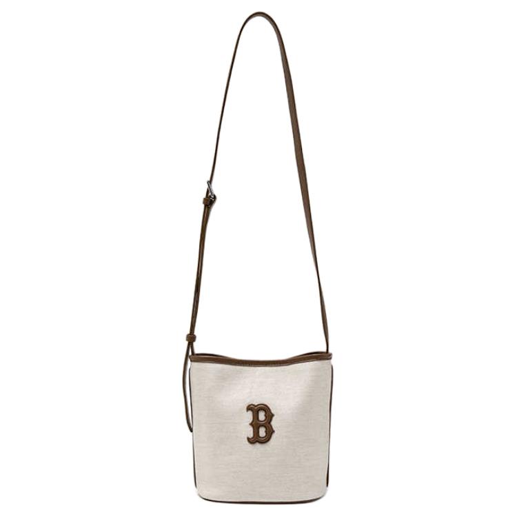 MLB Boston Red Sox Brand Logo Design Polyester Cotton Bucket Bag Unisex bags Brown 3ABMB016N-43BRS