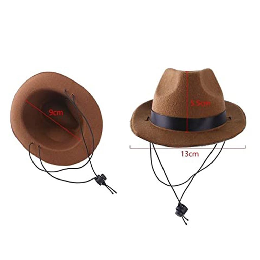 Creative New Pet Hat Dog Cowboy Hat Triangle- Scarf Set Headgear Cat Funny Headwear