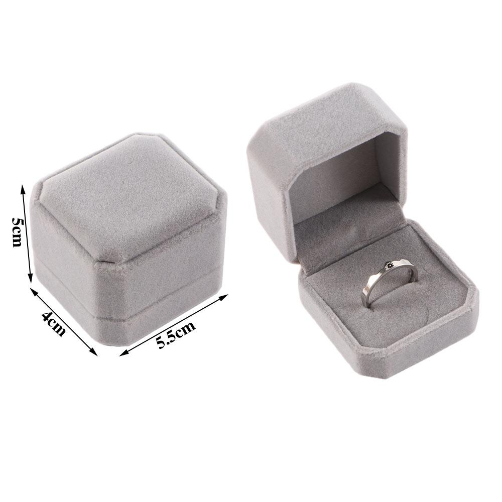 Velvet Ring Holder Earring Storage Jewelry Box Earring Display Case Box Storage Organizer Ring Box