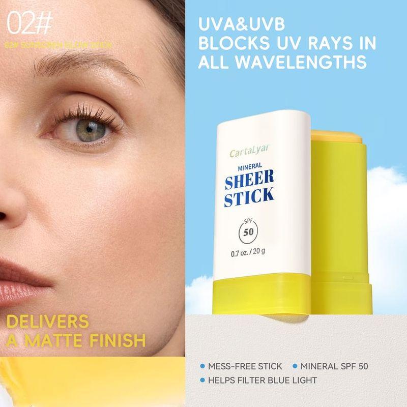 CartaLyar - Светящийся полупрозрачный стик-солнцезащитное средство SPF50 PA++++ - 2 типа