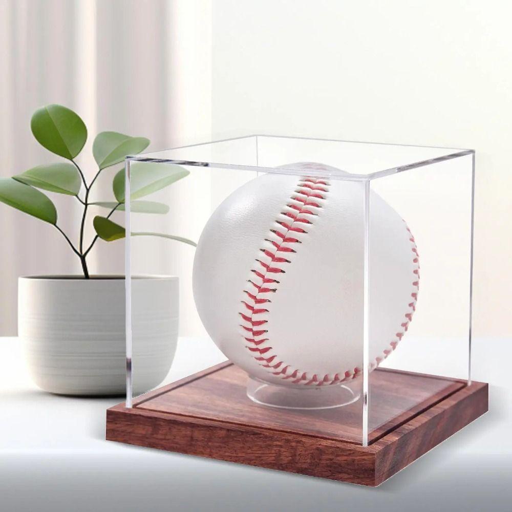 Quality Acrylic Baseball Display Case Transparent Baseball Holder Elegant Baseball Box Softball