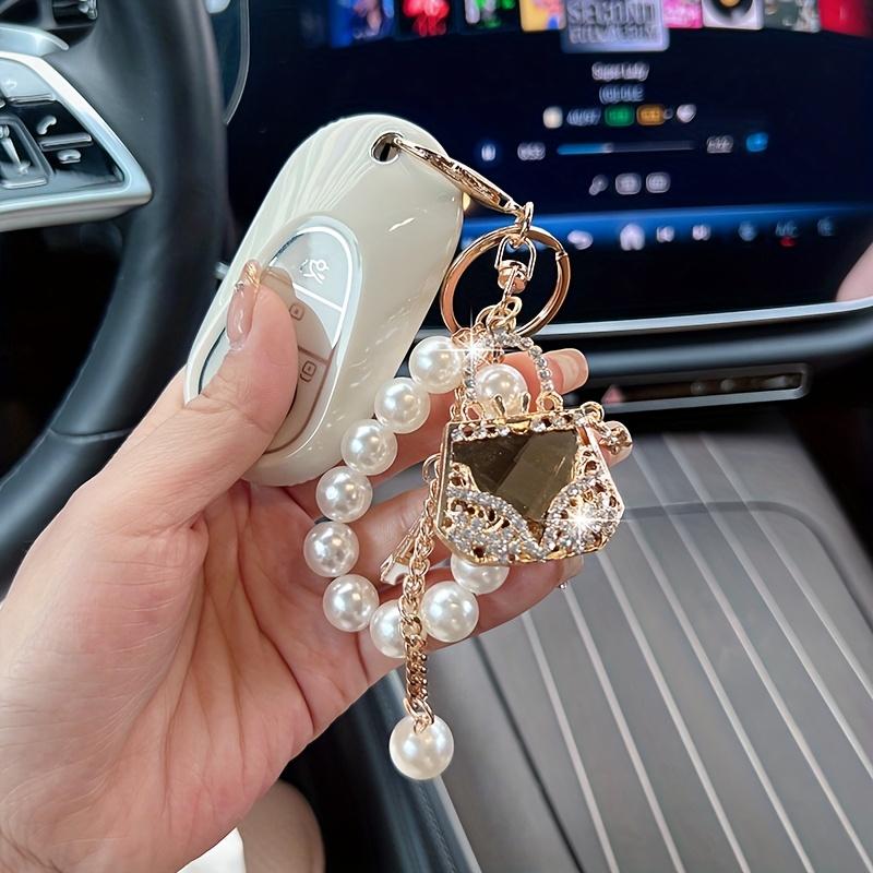 Корейский жемчуг Алмазная studded Рюкзак Подвеска Продвинутый Изысканный Сумка Подвеска Праздничные Подарки Стразы Брелок