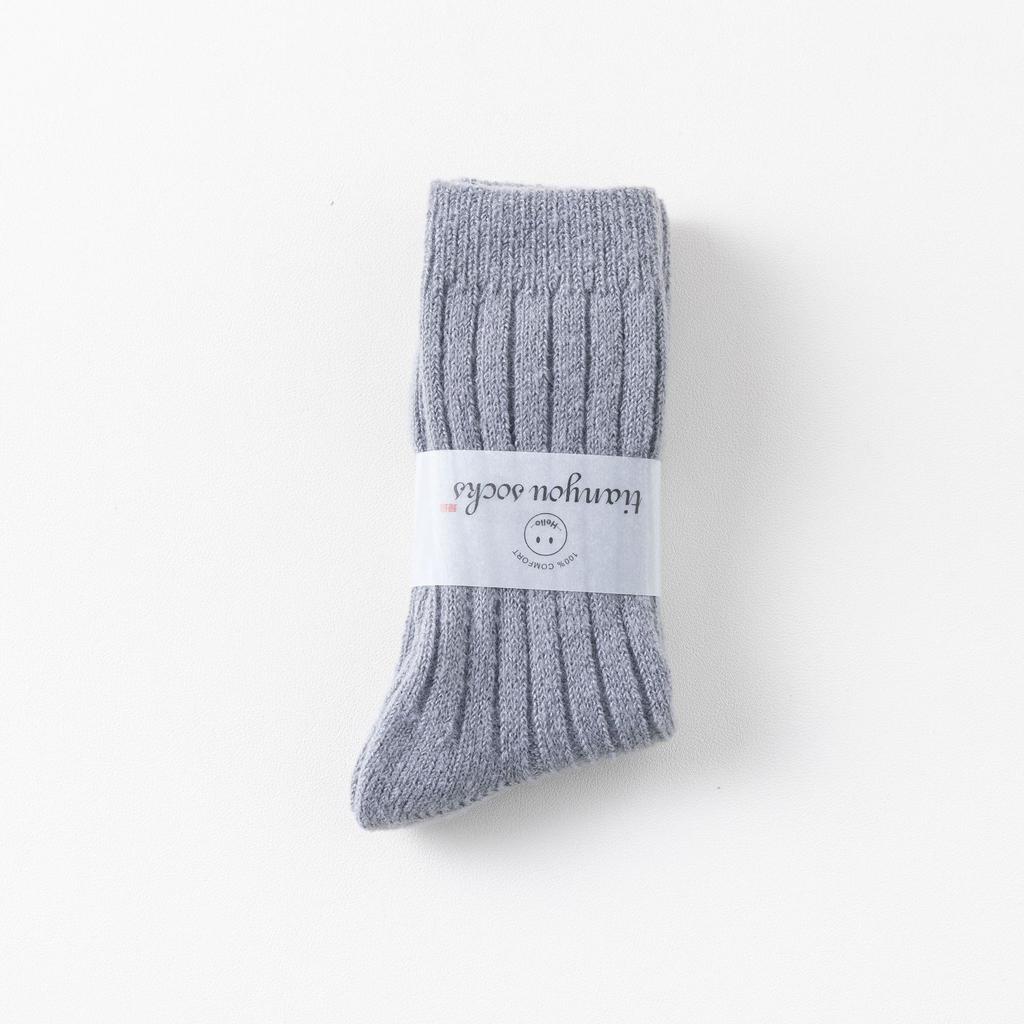 3 Pairs Women Combed Cotton Crew Socks Trendy Striped Varsity Mid Calf Sporty Casual Socks