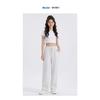 Women S Fleece Lined Straight Leg Sweatpants Loose Fit For Autumn Winter