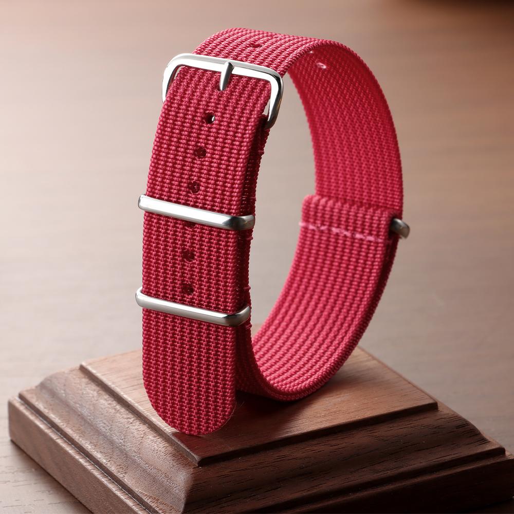 Премиальный нейлоновый ремешок для часов Рифленые нейлоновые ремешки для военного баллистического тканевого ремешка 18 мм 20 мм 22 мм Хаки Полевые браслеты для часов