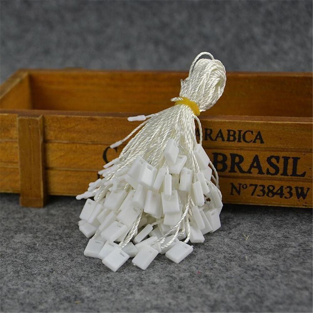 1000pcs Polyester Label Rope White/Black Hang Tag Fastener Garment Tags Tag Rope Sewing