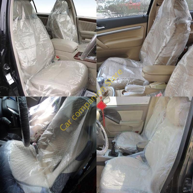Plastic Cover Disposable Car Covers Vehicle Dustproof Covers 11UD