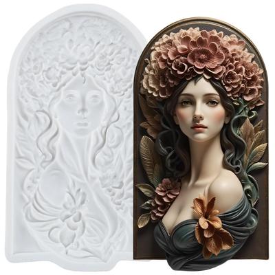 Форма силиконовая Богиня Леди Аватар Формы для мастики Инструменты для украшения торта Топпер для кекса Конфета Сахарное ремесло Гампаста Полимерная глина