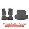 YZ For Hyundai Santa Fe MX5 Sonata Tucson NX4 Kona Grandeur KIA Sorento Car Trunk Mat Luggage Mat  TPE LHD Set Floor Liner Mat