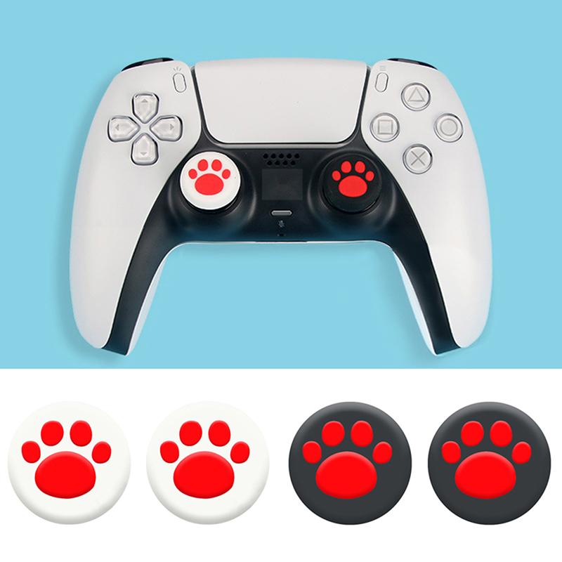 2 шт. Милые силиконовые накладки на стики (грипсы) для контроллера Ps4/Ps5, Чехлы-защитники