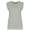 Shop   Round Slub Cotton Double Sleeve Tank Charcoal Dai Wsh 0519