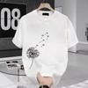 2024 Summer Men's Printed Short-Sleeve T-Shirt - Trendy All-Match Round Neck Top
