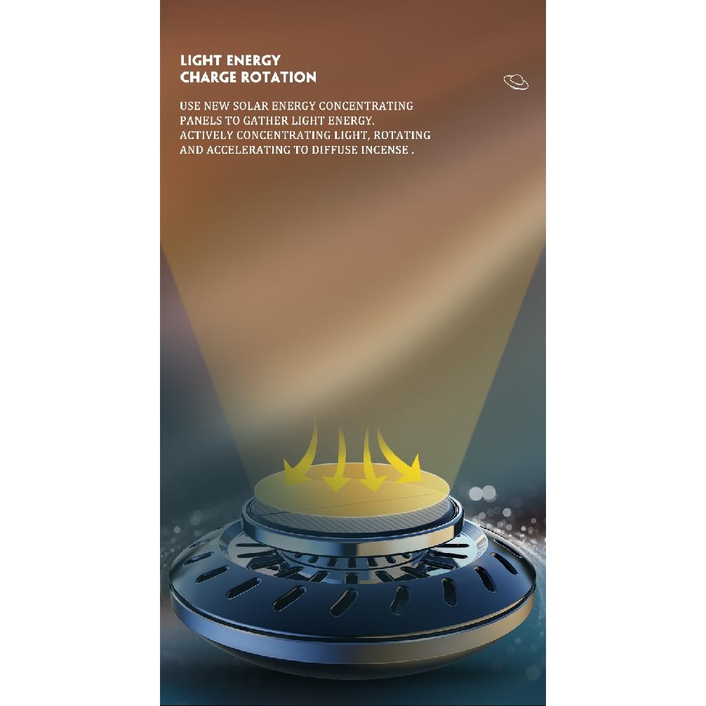 Автомобильный ароматизатор на солнечной энергии, креативный НЛО, автопарфюм для автомобилей, аксессуары, креативный освежитель воздуха для интерьера, автовоздух