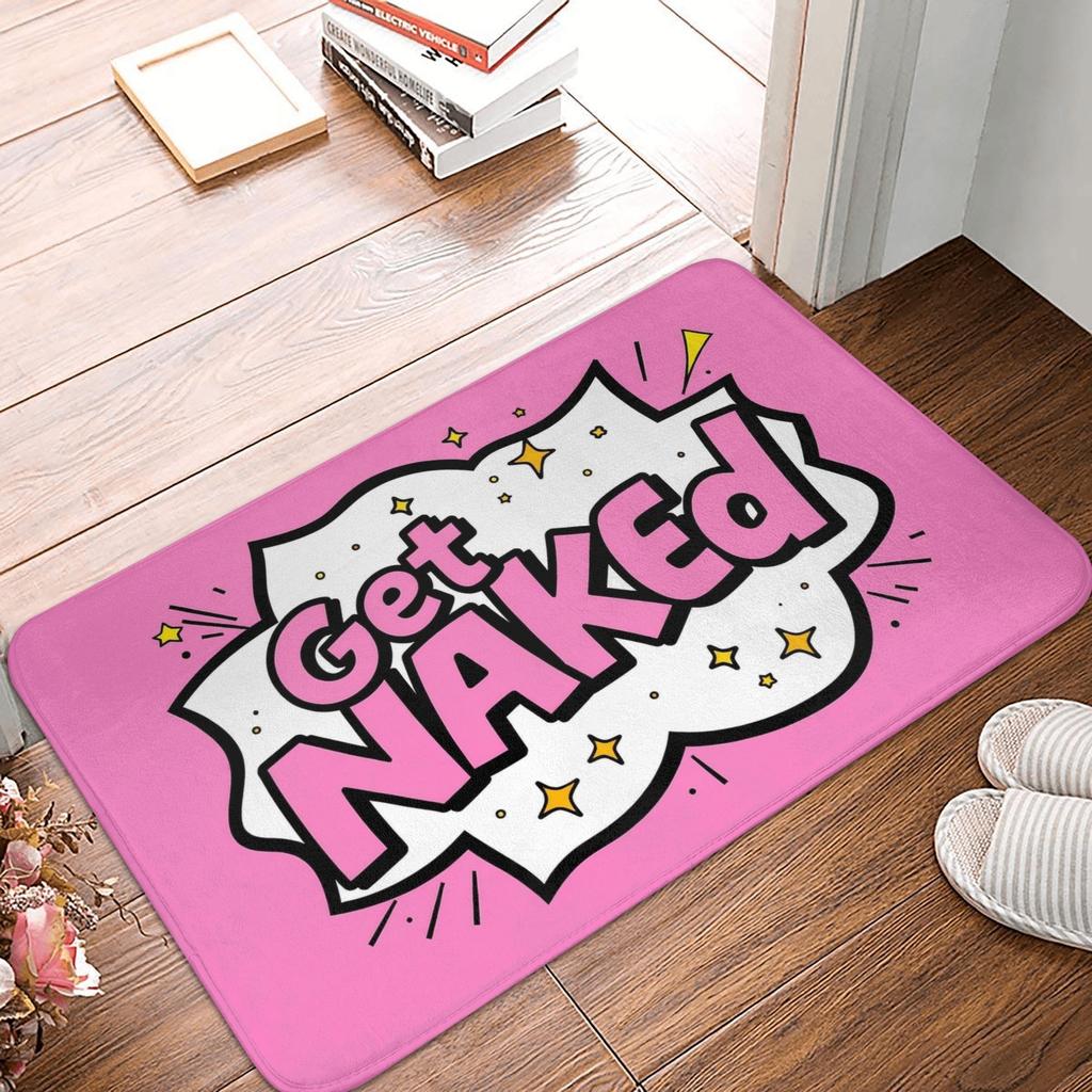 Get Naked Doormat Non-Slip Kitchen Bath Mat Bedroom Balcony Floor Door Entrance Carpet Rug