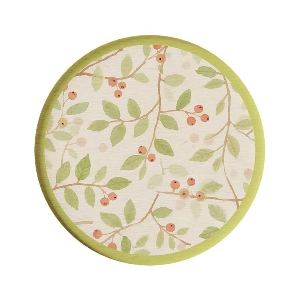Round Heat Insulation Pad Flower Table Mats Non-Slip Cup Mat Kitchen