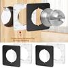 1/2Pcs Door Knob Plates Self Adhesive Scratch-Resistant Simple Installation Door Handle Cover Filler Fixing Repair Plates