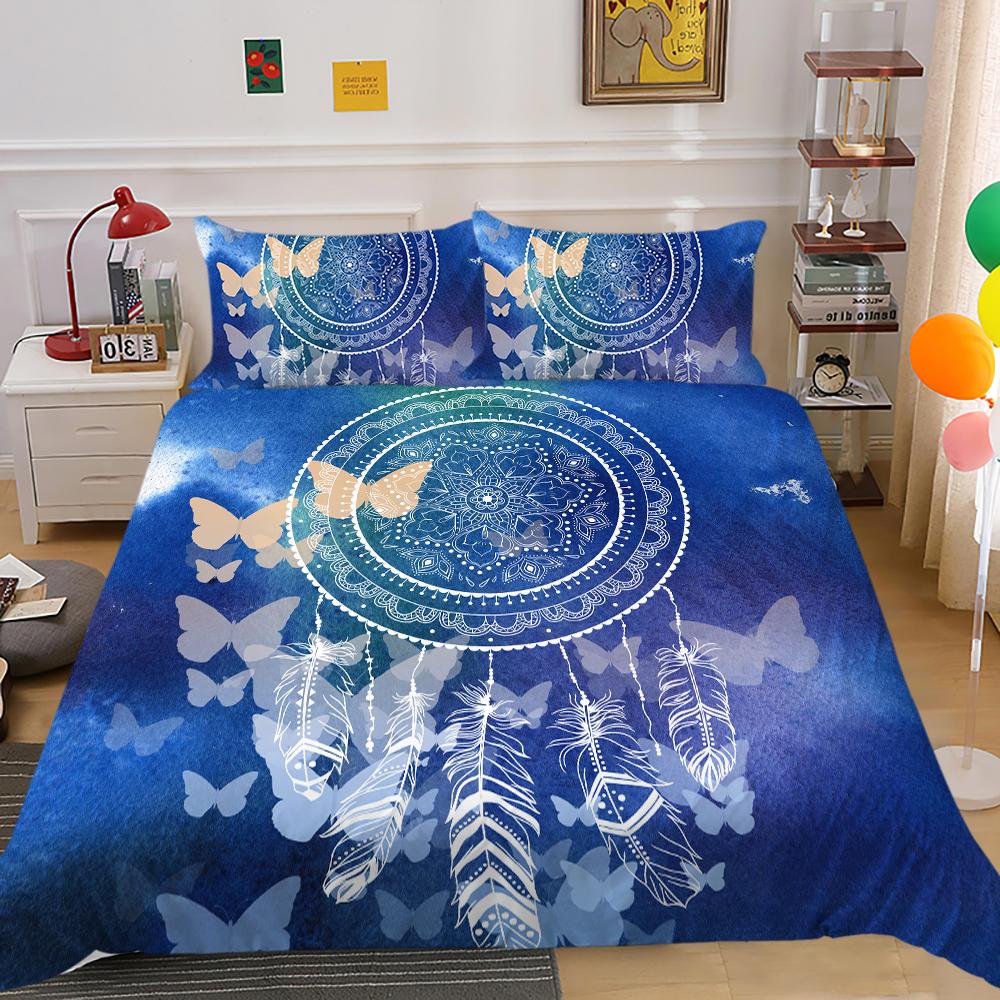 Duvet Cover King Bedding Set Dreamcatcher Cute Bedspreeds Adults Teen Single Size Polyester Bedding Cover Suit