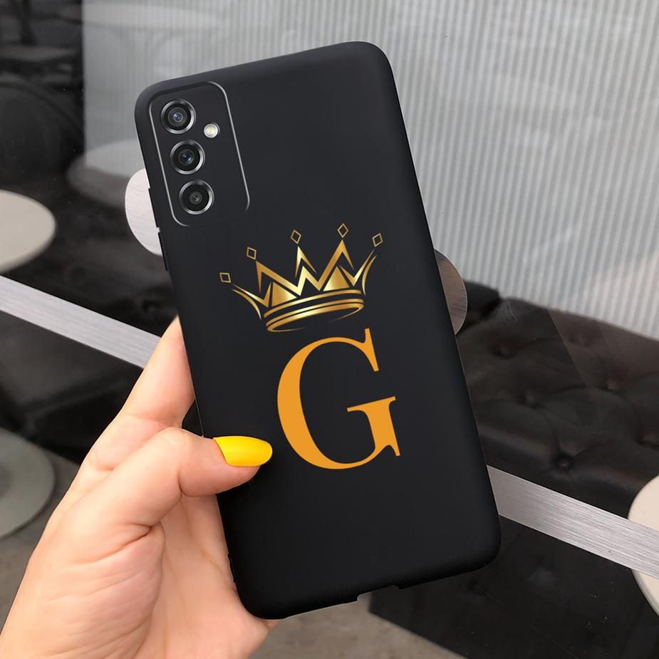 Чехол для Samsung Galaxy M52 5G SM-M526B Милая Корона Буквы Чехол Мягкий Силиконовый Чехлы для Телефона Для Samsung M52 M 52 GalaxyM52 Fundas