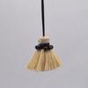 Handmade Raffia Straw Broom Tassel Necklace for Women - Simple Black Cord Fashion Accessory