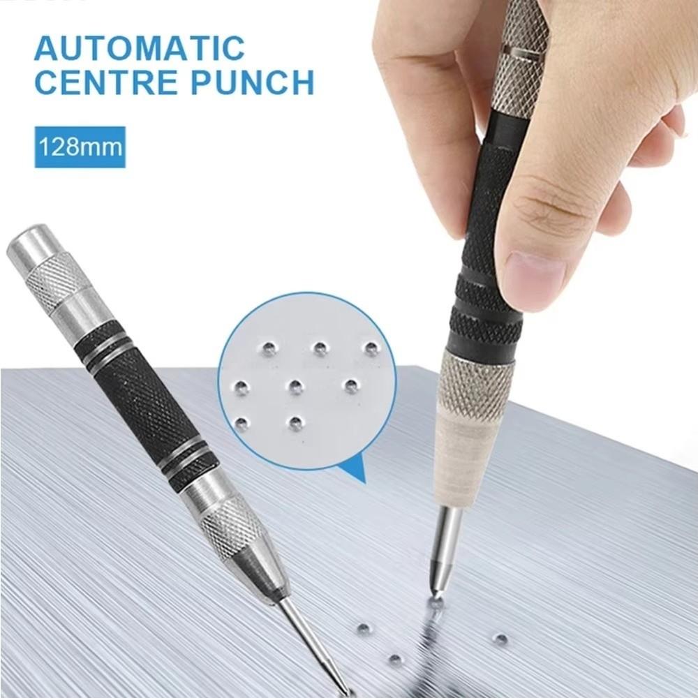 High-carbon Steel Automatic Center Punch Spring Type Hole Marker Punch  Carpentry Tool