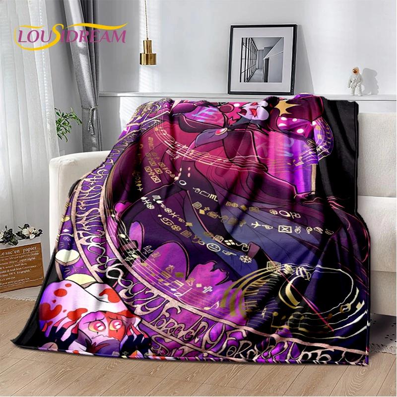 2026 New H-Helluva Boss Blitzo Cartoon Soft Blanket,Soft Throw Blanket for Home Bedroom Bed Sofa Picnic Travel Cover Child Gift