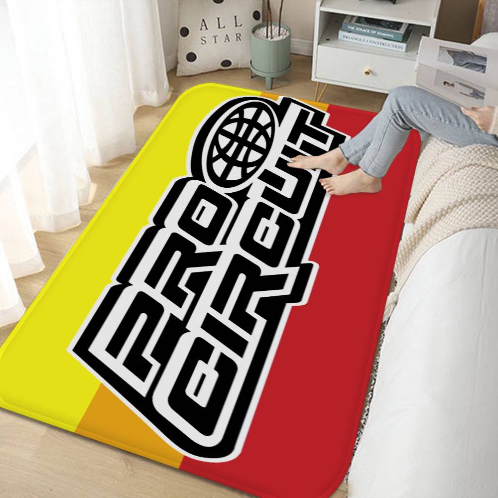 Motorcycle Garage Pro Circuit Room Mats Retro Multiple Choice Living Room Kitchen Rug Non-Slip Welcome Rug