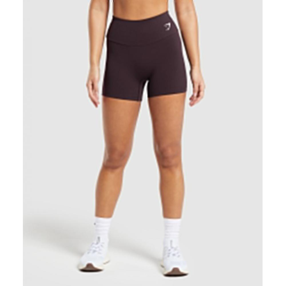 Gymshark Training Tight Shorts Plum Brown B2a8h Nbzn