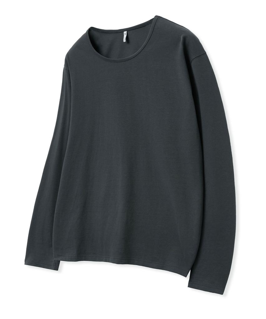 WEST GRAND BOULEVARD [2Pack] Semi-Over Silket Cotton U-Neck Long Sleeve (5 Colors)