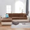 Sofa Seat Cover, Velvet, Brown 50-65Cm