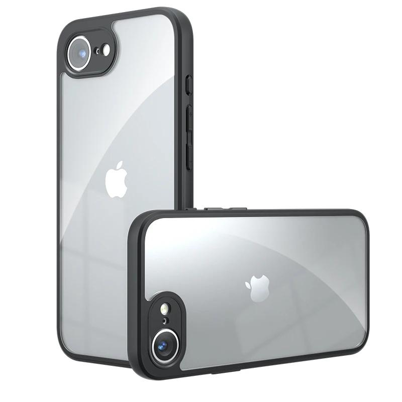 Чехол 16E для iPhone 16E Матовый прозрачный чехол для телефона для iPhone 16 E SE 4 16e Акриловый ПК + ТПУ Тонкий противоударный бампер