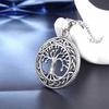 Крутое ожерелье из нержавеющей стали с подвеской «Кельтское дерево жизни» с ирландским узлом и серебром