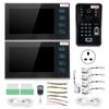 7in Video Doorphone 2 Monitors Fingerprint Password ID Card Remote Unlock Safety Access Control Kit