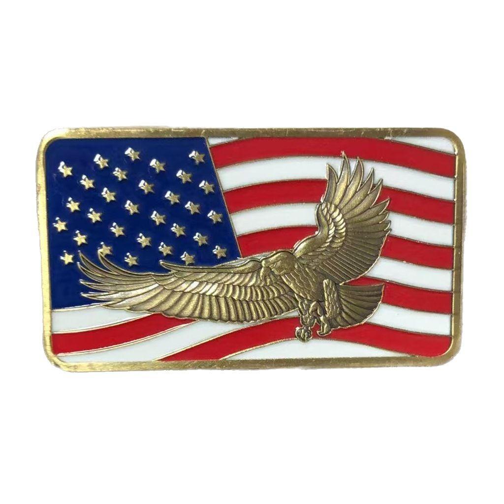 American themed series Eagle Cube commemorative medal, foreign trade commemorative coin, metal badge coin