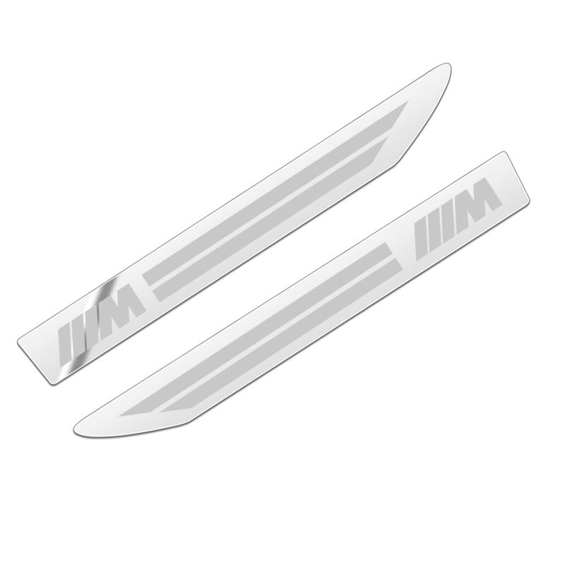 2PCS Stainless Steel Side Wing Badge Emblem Fender for BMW E36 E39 E46 E60 E90 E90 F01 F10 F30 E93 G20 G21 G01 X6 X5 X3