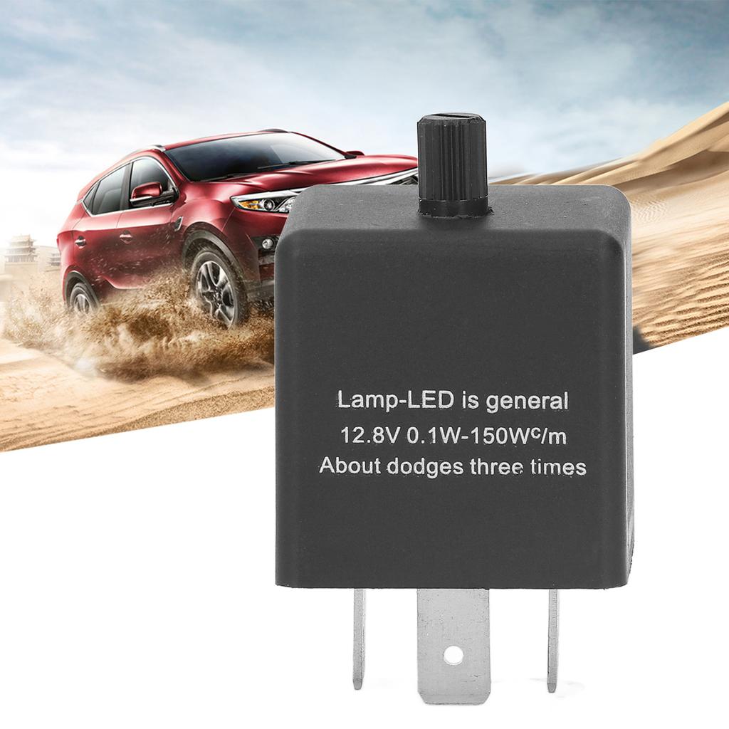 3-контактный регулируемый автомобильный светодиодный мигающий реле нормально открытый контакт частота регулировка мигающего реле DC12V