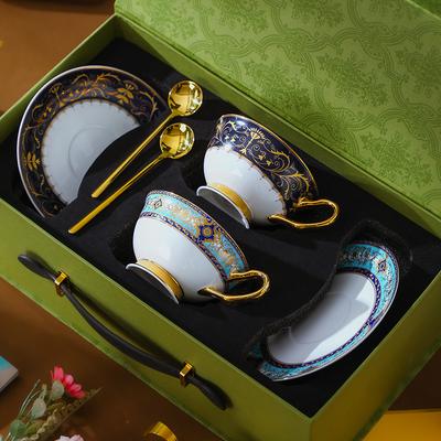 Европейский костяной фарфор керамика набор кофейная чашка блюдце ретро британский набор для послеобеденного чая премиальная подарочная коробка 2025 новый