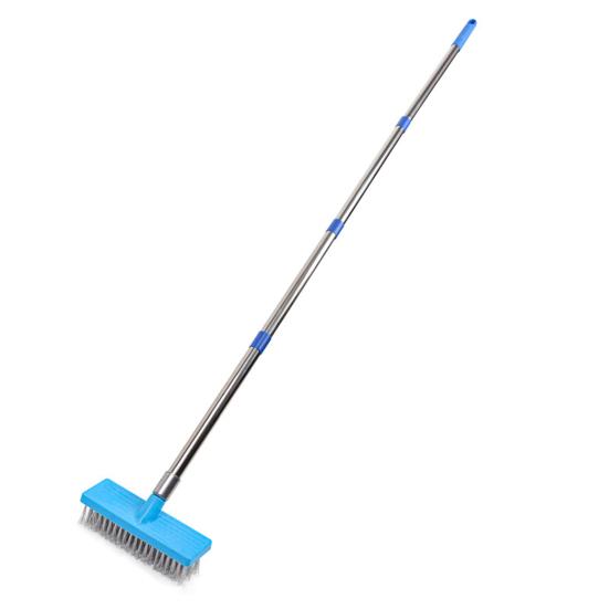 Щетка для чистки из нержавеющей стали Щетка для чистки гальки Щетка для чистки каменной плитки патио и бассейна Наружная щетка для мытья