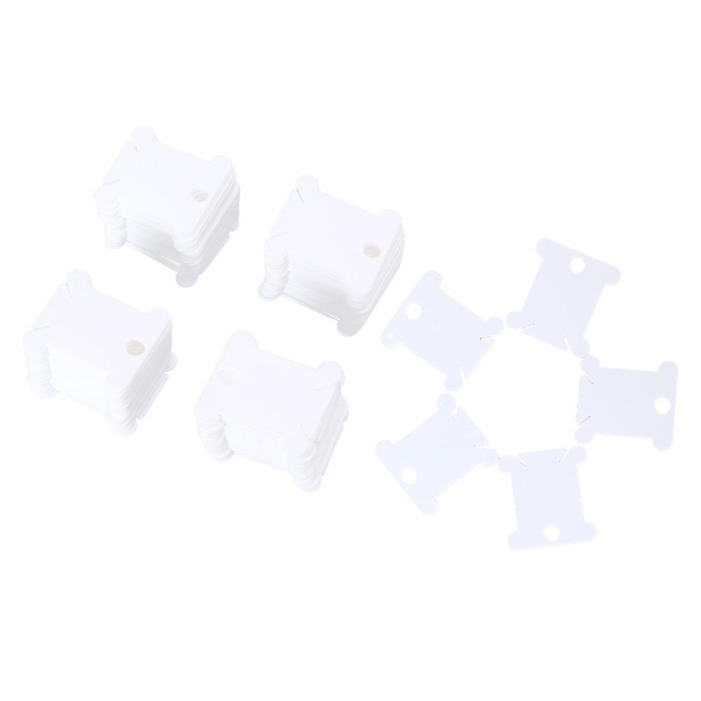 300pcs Sorting Storage Function Floss Bobbins White Embroidery Floss Cards For Cross Stitch