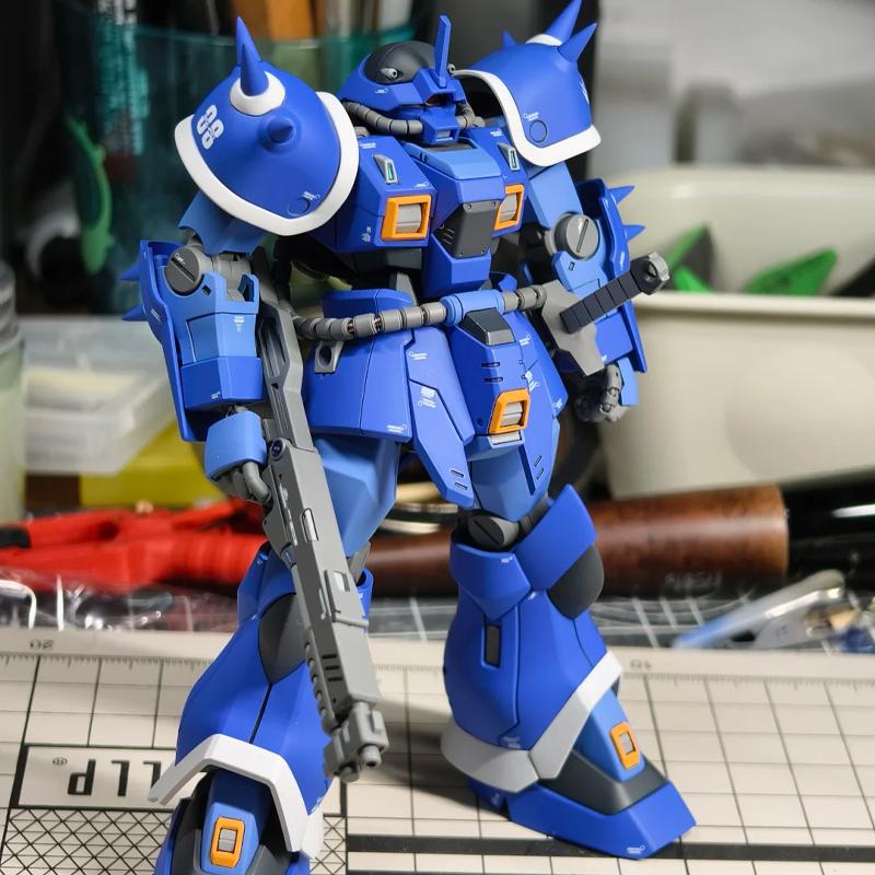 Эфрит Прототип HGUC 1/144 MS-08TX Модель-конструктор Меха Фигурки Действия Настольное Украшение Головоломка для Мальчика Игрушка Подарок Коллекционный