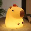 Силиконовые ночники Capybara портативные USB перезаряжаемые сенсорные лампы с животными с функцией таймера для домашнего декора спальни