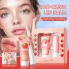 Lip Care Set Avocado Peach Strawberry Nourishing Hand Cream + Lip Balm Fruit Fall Winter Series Lip Balm Gift Set