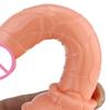 Dildo Anal Masturbator Bendable Smooth TPE Penis Thrusting Pleasure Wand for Lesbian