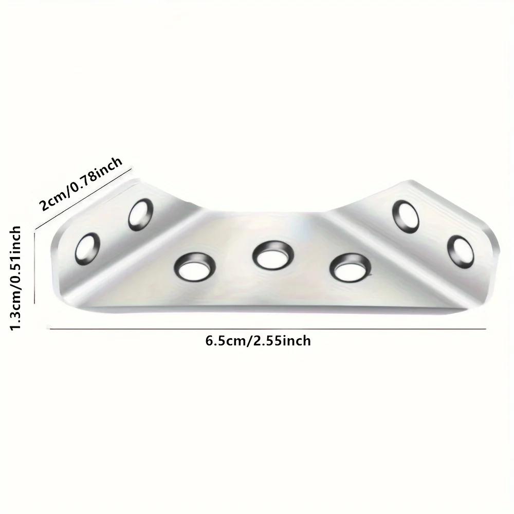 10/20/40/50 шт. Утолщенный угловой код из нержавеющей стали 90 градусов Прямой угол Фиксирующий кронштейн Мебельные соединители