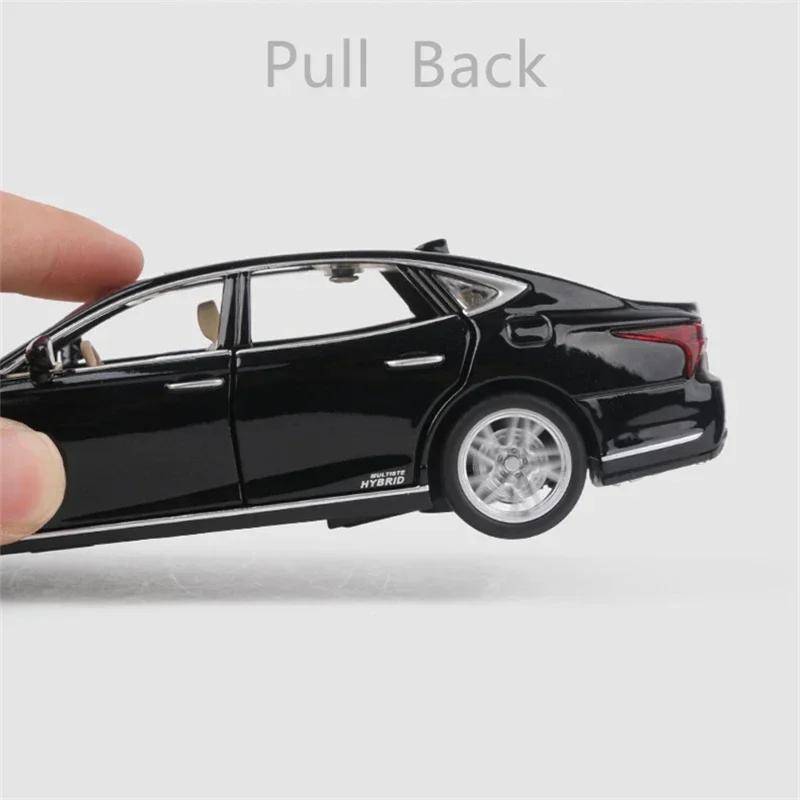 1:32 LEXUS LS500H модель автомобиля из сплава, литье под давлением и игрушечный транспорт, металлическая модель автомобиля, высокая имитация звука, света, коллекция игрушек в подарок