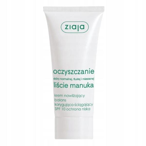 Ziaja liście manuka oczyszczanie krem nawilżający spf 10 50 ml / 9137